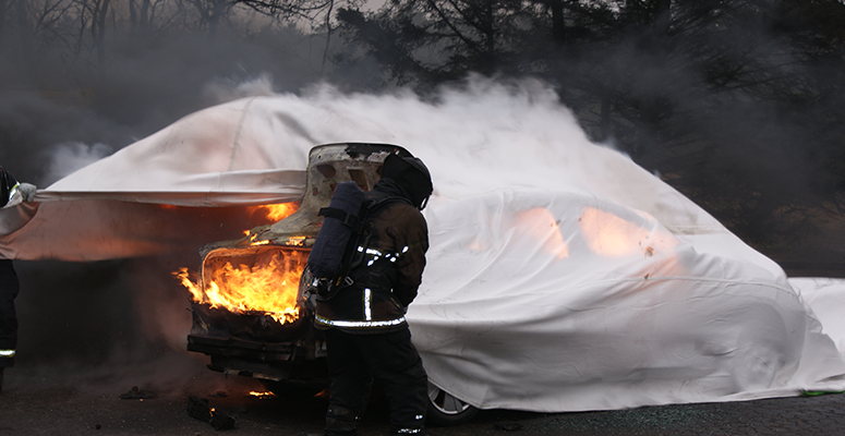 Electric vehicle fire safety training