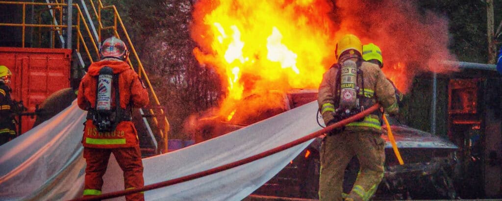 Feuerlöschdecke für Autos