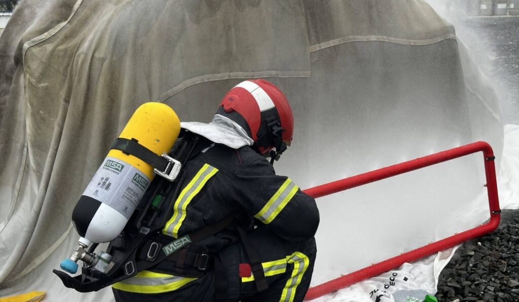 Electric Vehicle Fire Cooling