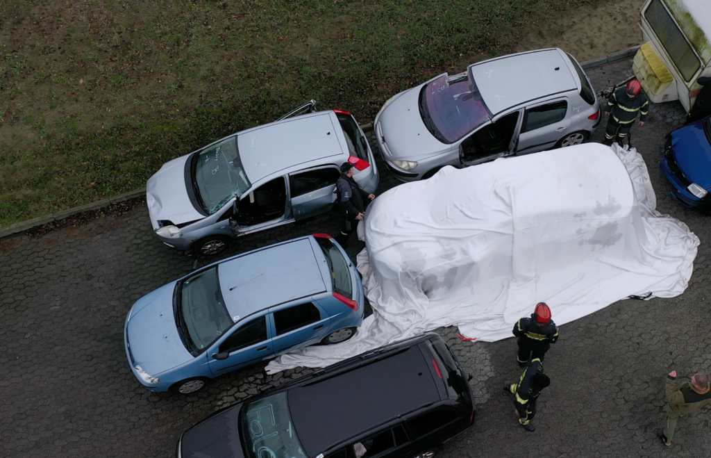 'Lithium battery fire in auto recycling'