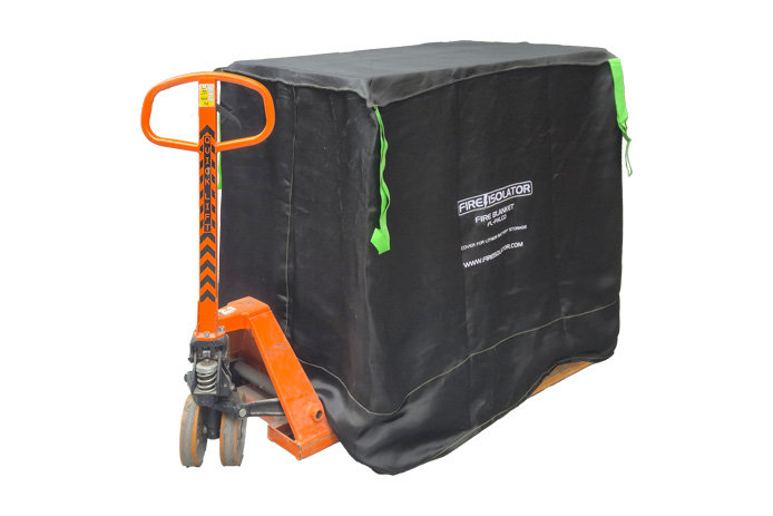 Dedicated high-temperature containment solution isolating a compromised lithium battery to contain thermal runaway at sea.